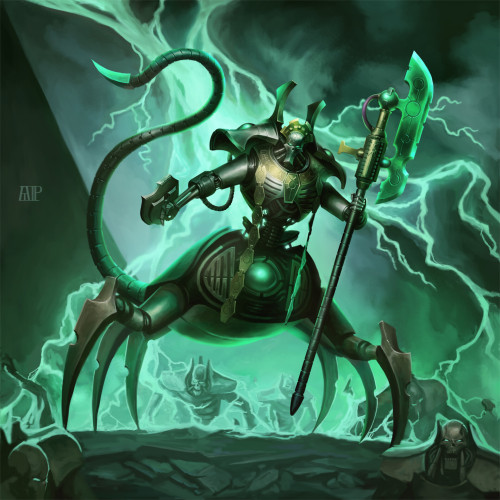 Necron Overlord by Ilya Gurenko