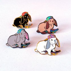 figdays: “Skater Bun” Pin // Ohjessicajessica