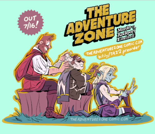 FIVE DAYS LEFT until The Adventure Zone: Rockport GN is out in bookstores everywhere! Better start g