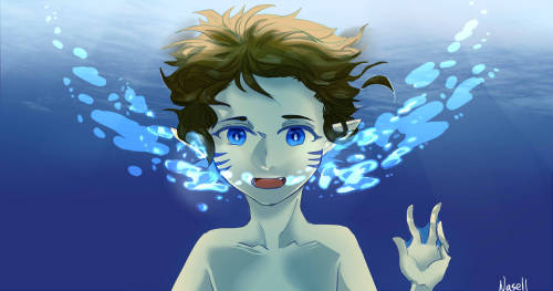 nasell:  mermaid!cas & Dean ＜＜(ﾟ∀ﾟ)＞＞