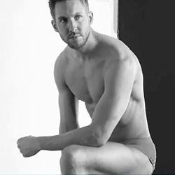 famousmeat:Calvin Harris bulges in underwear for Emporio Armani