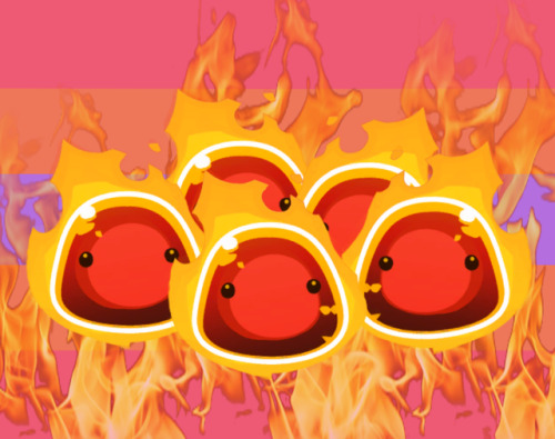 The Fire Slimes from Slime Rancher burn William Afton in the cutest way possible!