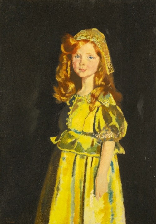 lilithsplace: &lsquo;Portrait of Vivien St. George&rsquo; (artist’s daughter) 1918 - W