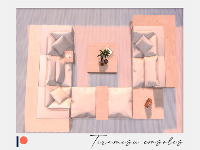 The Sims CC Tester - Tiramisu living set + Tiramisu consoles - 2