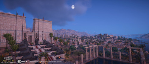 Digital recreation of the city of Uaset, later known as Thebes, which was the capital and religious 