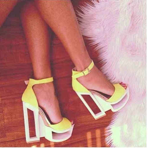 yellow shoes