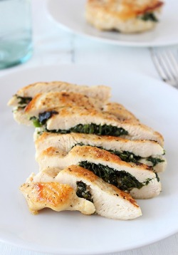 do-not-touch-my-food:  Spinach and Feta Stuffed Chicken