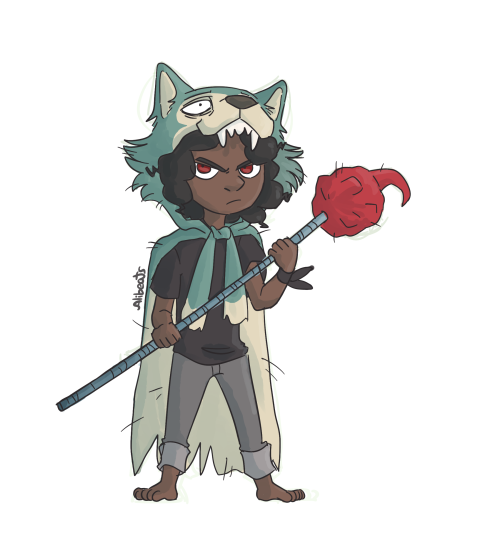 a Kipo AU where everything is the same except Wolf’s hood is replaced with Legosi. this is nev