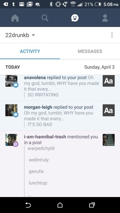 @anavolena and @morgan-leigh INDEED. WHAT IF SOMEONE ACTUALLY WERE TO TAG ME. HOW WOULD I EVER KNOW.