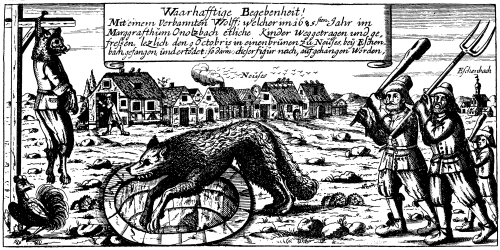 The Wolf of Ansbach,In 1685 a man eating wolf terrorized the people of Ansbach, Germany.  Believing 