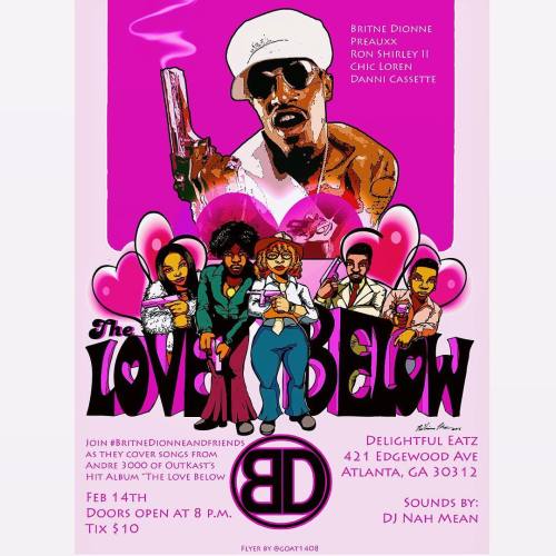 A rooftop. Five artists coming together to cover Andre 3,000’s album, “The Love Below&rd