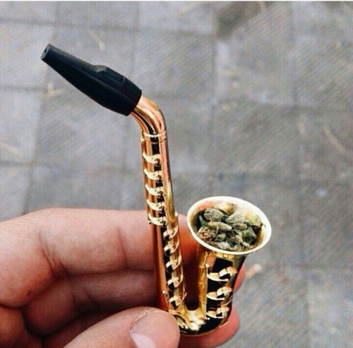 are-you-a-stoner:  Miniature Saxophone Pipe 