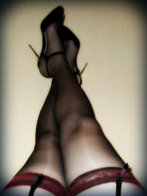 One old picture of my legs in stockings