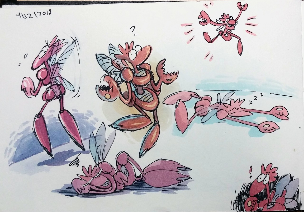 cartoonspider: #6: Favorite bug type - Scizor Bonus doodles: Keep reading 