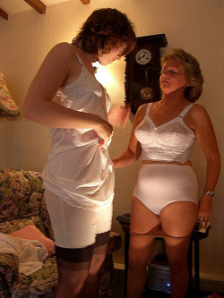 auntjudysfembois:  trainee’s are taught how to wear any type of lingerie … some of our older guests enjoy the company of a fem boi in a girdle … and a camisole is nice for any occasion   share