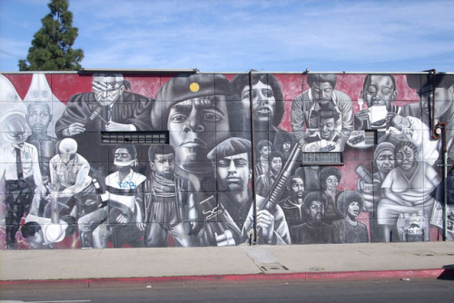 Black Panther Party mural in LA