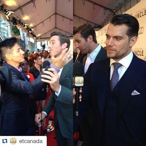 Premiere de #ManFromUncle en #Toronto con #HenryCavill #ArmieHammer #AliciaVikander #ElizabethDebick