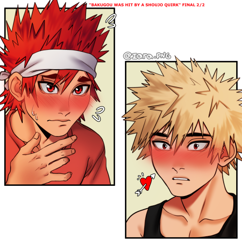 Part 3 2/2 and final for that “Bakugou was hit by a shoujo quirk” comic I made a while back the rest