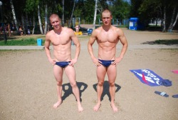 muscletits:  Swimmer studs have low body