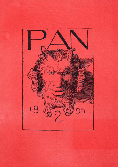 givemesomesoma:Cover, imprint and logo of the magazine PAN, 1895-1900. Berlin. Published by Otto Jul