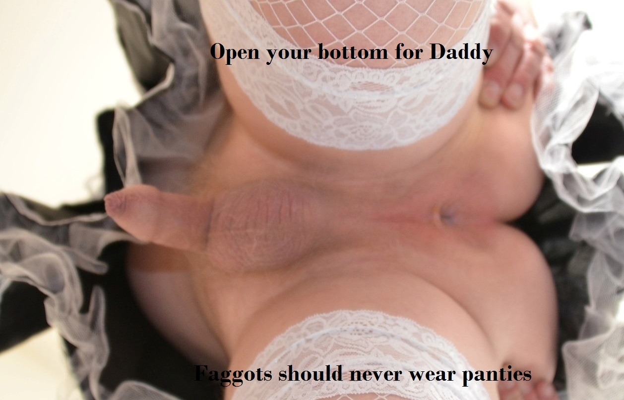 bbcstud4sissybois:  Panties on sissies are sexy but no panties is better… listen