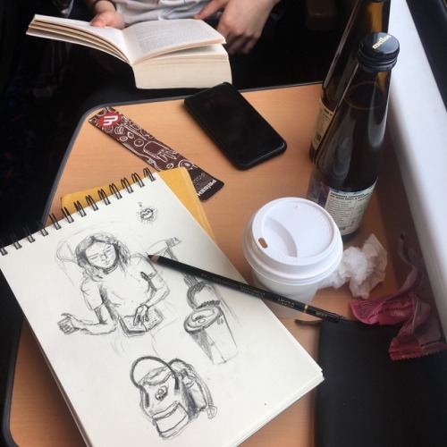 xeptum:i love travelling by train + my sketches