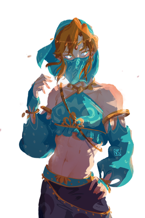 jayessart: Gerudo Link paint sketch  instagram | twitter | store