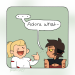 paricket:i can only draw one thing and that is blonde girl with ponytail flirting