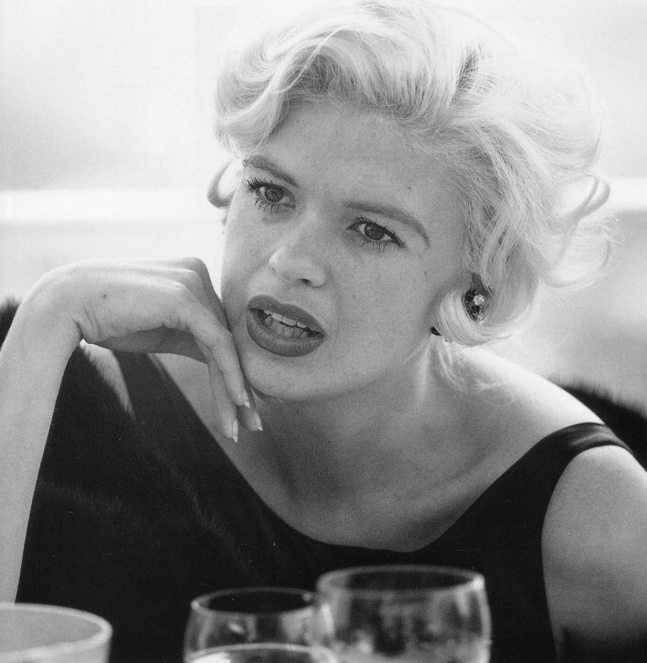 aladyloves:  Jayne Mansfield at the Cannes Film Festival photographed by Edward Quinn,
