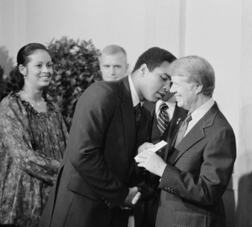 Muhammad Ali With The Presidents.