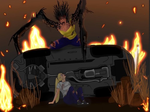 Trying To Color A Full Image And Draw The Underside Of A Car Is Stupid, But It Turned Out Okay Heres