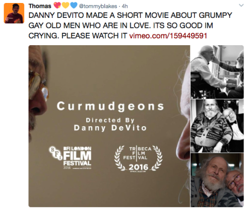 jezi-belle:eshusplayground:diversemovies:It’s literally called “Curmudgeons”[x]“It took me two hours