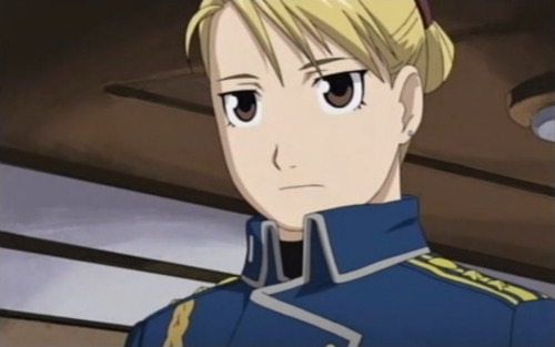 theladywonder:  Oh gawd Roy… Ok so Riza aggressively asks for leave, and Roy’s like “Yeah sure whatever” and then she freaking slams the door on the way out and he’s got this look on his face…  I can just see it in his face: “I love