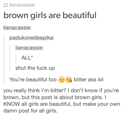 ask-the-lgbtq-mastah: browngirl:putadecolor: browngirl: i need for people to stop commenting on this