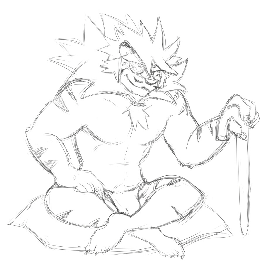 Rough sketch of Quebec from Solatorobo!