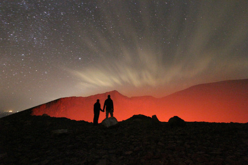 The glow of the Earth’s heat This image was taken on the rim of Telica volcano in the Central Americ