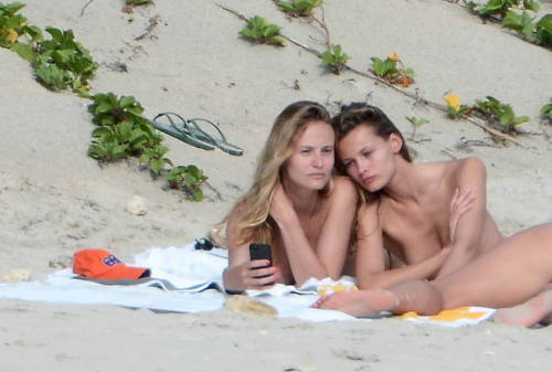 toplessbeachcelebs:  Edita Vilkeviciute (Model) sunbathing nude in St. Bart's (April 2014) 