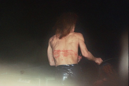 theunderestimator-2:Iggy Pop covered in blood during his wild performance at the “Rock Of Gods” fest