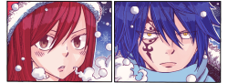 bottled-genius:  {Joy! Cheer! Christmas!} The Night of the Frolicking Fairies is...Terrifying?!❄-------------Erza &amp; Jellal in the Fairy Tail Christmas Special 