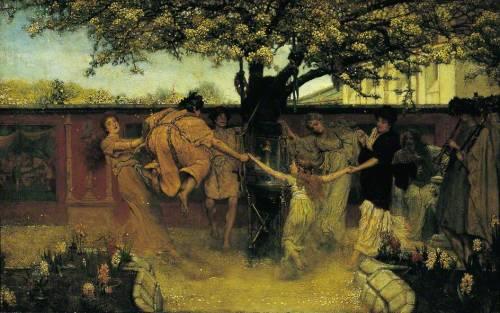 centuriespast: Pomona Festival by Lawrence Alma-Tadema Date painted: 1879 Oil on panel, 31 x 52 