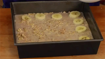  beautifulpicturesofhealthyfood:  Baked Banana Oatmeal - Clean &amp; Delicious®