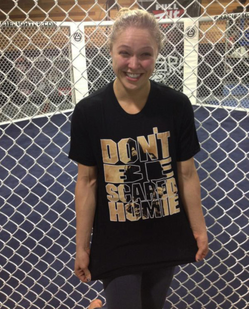 Ronda Rousey ain&rsquo;t scared! #WARDIAZ