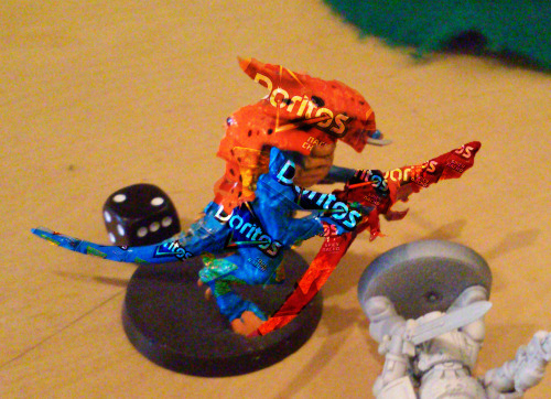 wh40kpowerpoints:supersketchycollider:My friend looked at my other friend’s Tyranid warrior and said