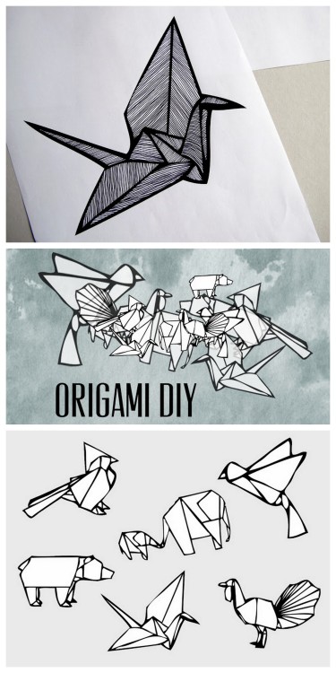 DIY 2D Origami Art Tutorial and Downloads from Frk Hansen I translated the site using Chrome. There 