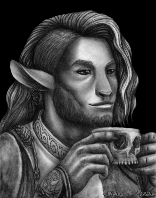  Caduceus ClayCritical Role11x14 charcoal WIPLast of the M9!