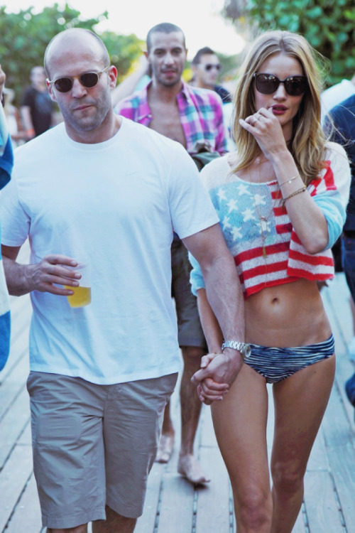 Rosie Huntington-Whiteley and Jason Statham.