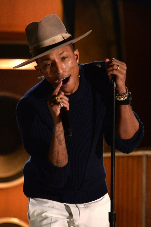 Pharell is prepping to rock at the Academy Awards