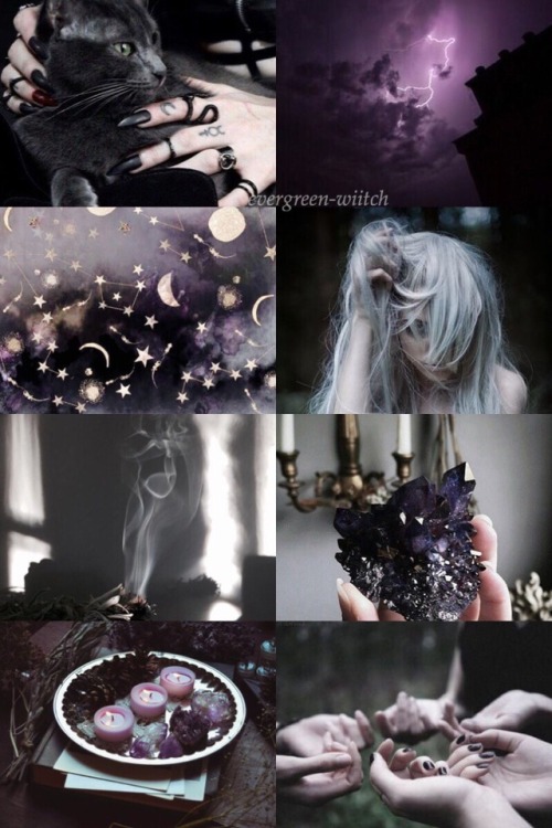 evergreen-wiitch - Amethyst - dark purple/black witch aesthetic //...