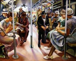 wonderwarhol:  The Subway, 1934, by Lily