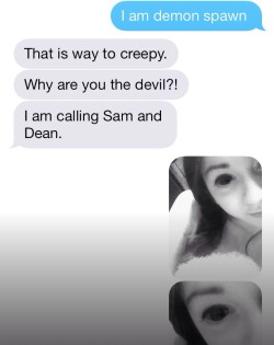 found an old conversation with my sister where I tried to scare her